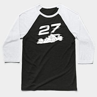We Race On! 27 [White] Baseball T-Shirt